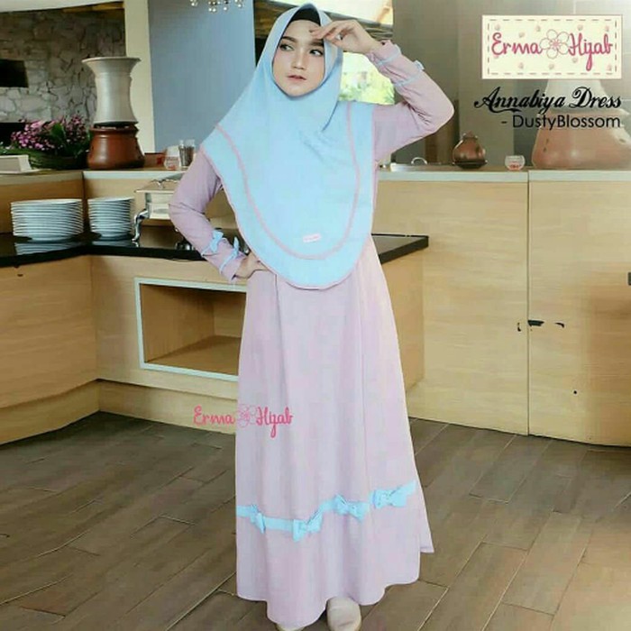 GAMIS SYARI ANNAJAH CAPUCCINO 900GR 110 140 ALLSIZE GAMIS SYARI BUSUI CADAR CREPE HQ POLOS MURAH I.