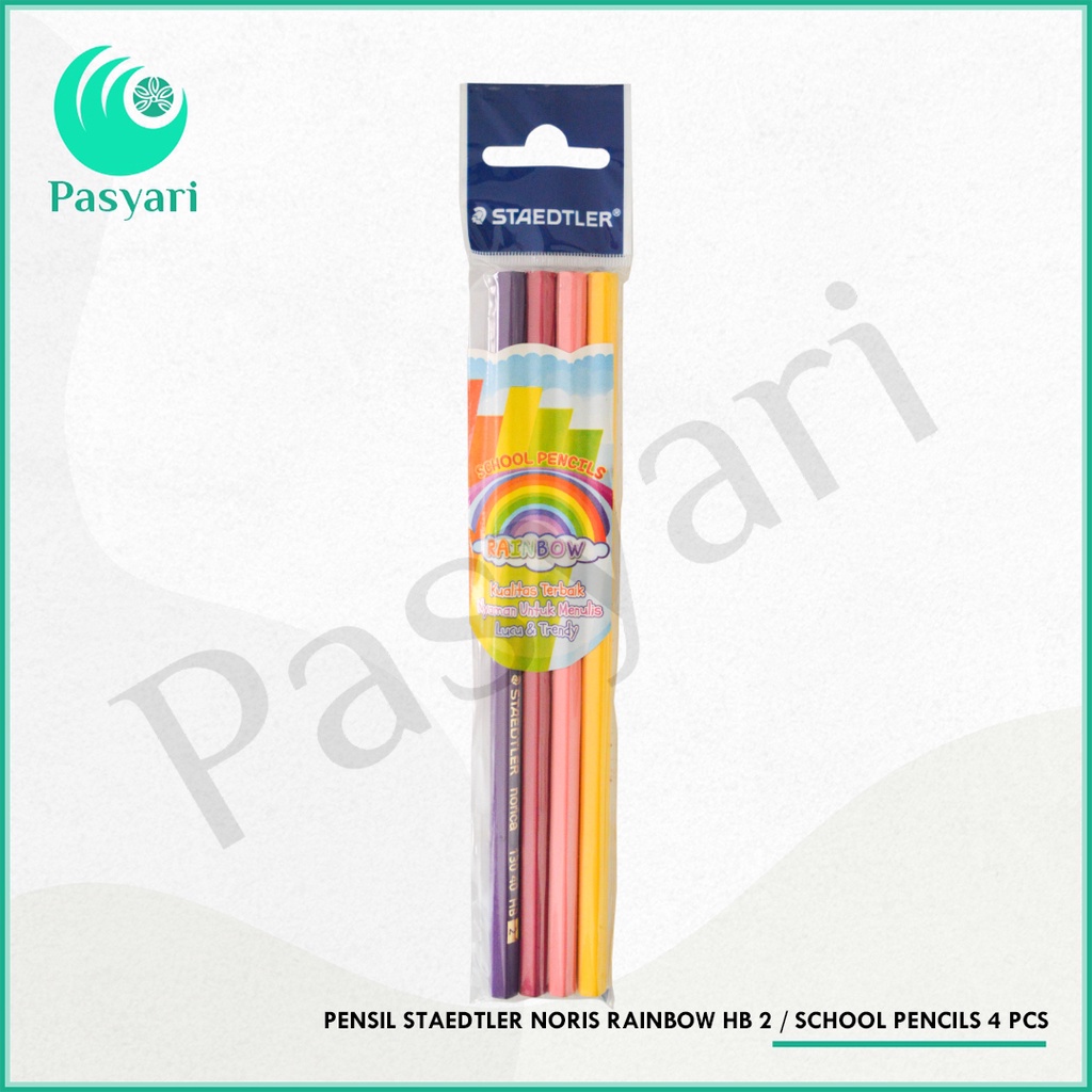 

Pensil Staedtler Noris Rainbow HB 2 / School Pencils 4 pcs