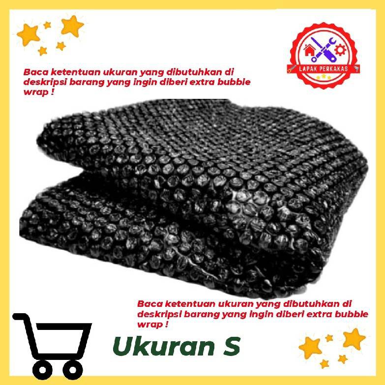 

Extra Bubble wrap ukuran S (khusus belanja ditoko ini)
