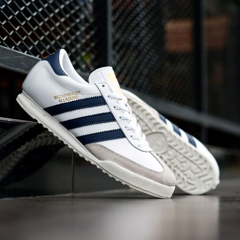 Sepatu Sneakers ADIDAS Beckbenbauer - White Navy ORIGINAL