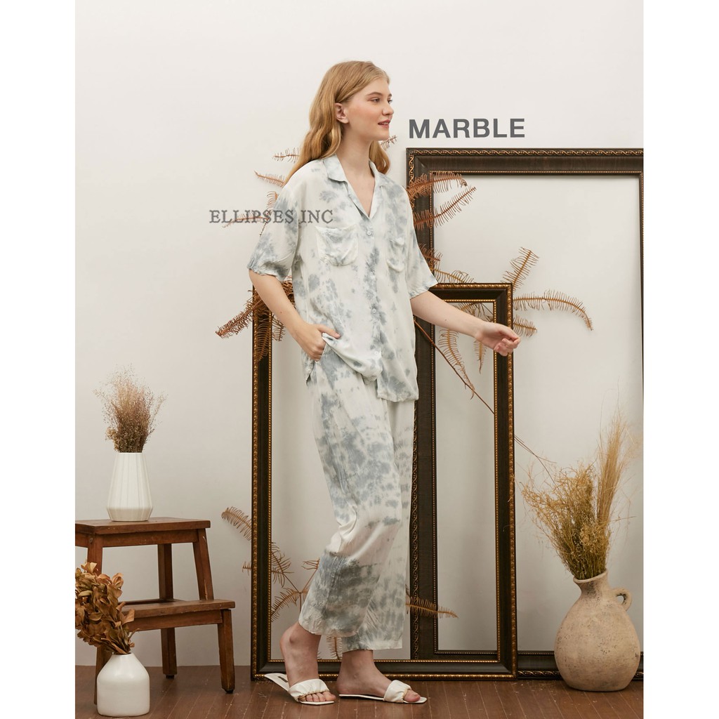 ELLIPSESINC Piyama Tie Dye / Set Piyama Tie Dye Lengan Pendek / Tie Dye Pajamas