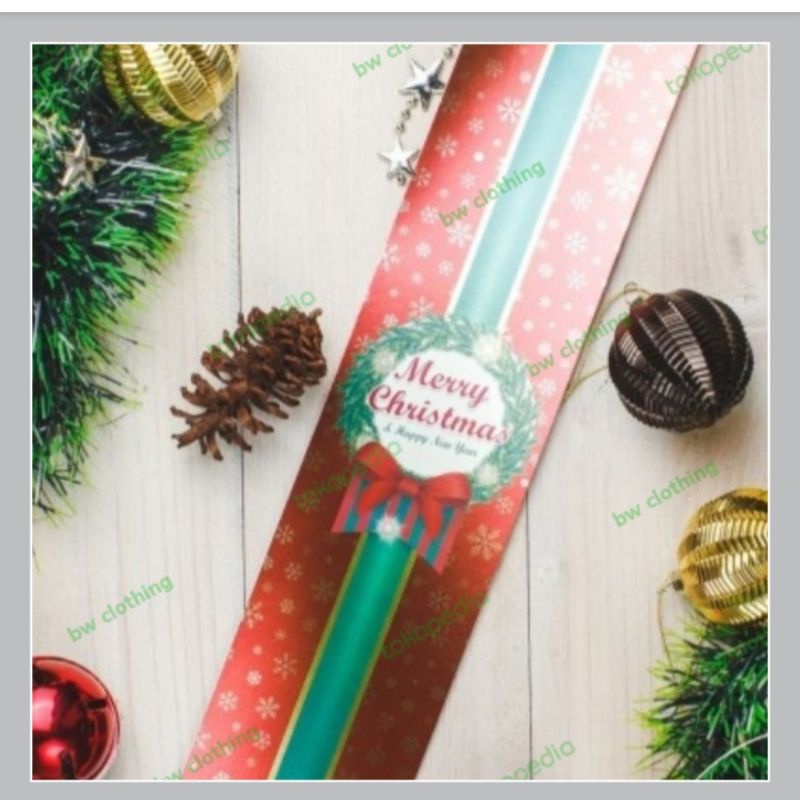 

Paper belt - Pita Natal BLC Vertikal Red Pearl
