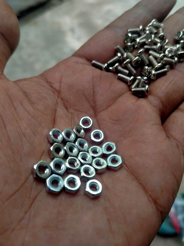 10 Pcs Mur Putih Besi M3 Hex Nut 3mm Sekrup Mur Baut Mur Spacer Pcb