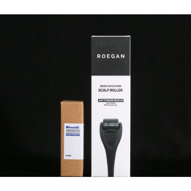 ROEGAN Minoxidil 5% (Penumbuh Rambut Original Alternatif Kirkland) - Plus Roller