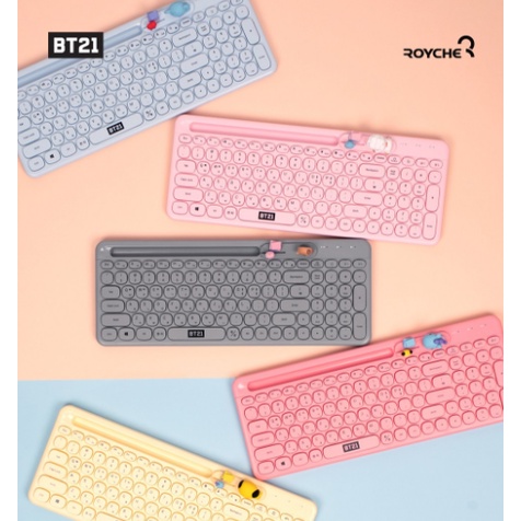 ROYCHE Wireless keyboard BT21 BTS HANGUL KOREA