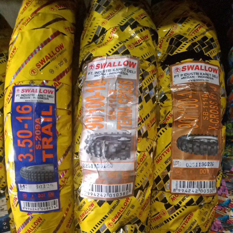 Ban Motor Trail Cross Swallow 90/100-16 Terra Cross / X-Cross , 350-16 S 209 A Trail
