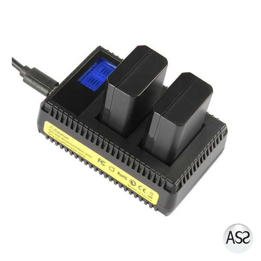 ASS Shop - SEIWEI Charger Baterai Kamera 2 Slot untuk SONY NP-FW50 - LCD2-NPFW50