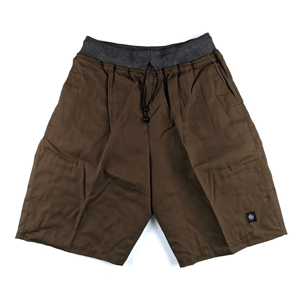 Celana Pendek Pria Dewasa Kolor Cowok Chino Distro Rib Casual Polos