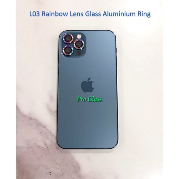 L04 Iphone 12 / 12 PRO / 12 PRO MAX Camera Lens Glass Protector Aluminium Ring