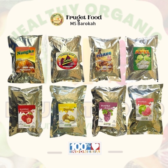 

Keripik Buah Apel Nangka Pisang Nanas Mangga Salak - Keripik Sayur Wortel Jagung Manis Edamame Buncis Okra- Kerupuk Strawberry Durian - Oleh2 Khas Malang Netto 100 Gram