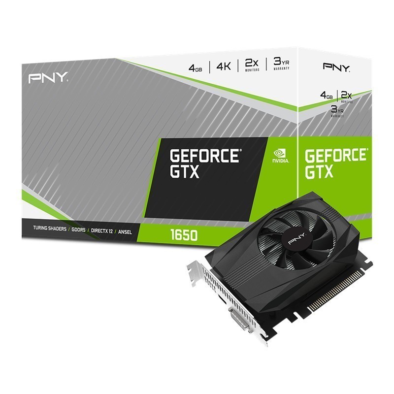 VGA GeForce GTX 1650 4GB GDDR6 PNY - GTX1650 DDR6