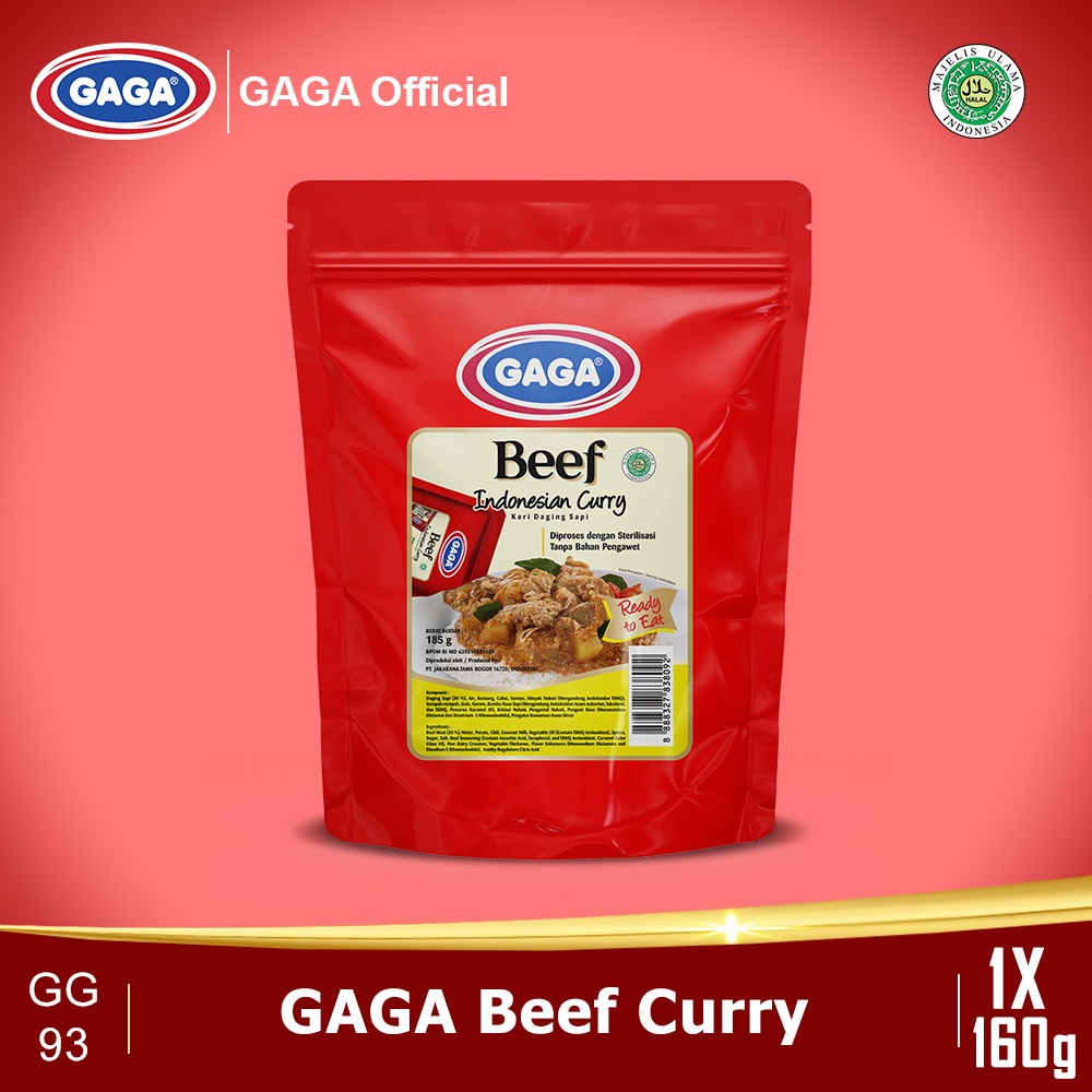

GAGA Beef Curry 160gr 1 POUCH (GG93)