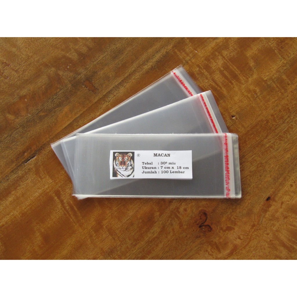 

PLASTIK OPP SESET 7 X 18 +LEM TEBAL 27MIC /SHEET/NON KANTONG ISI 100LB