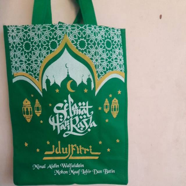 Tas Spunbond Goodie Bag Sembako Parsel Lebaran JUMBO 30X15X40 TAS PARCEL LEBARAN IDUL FITRI