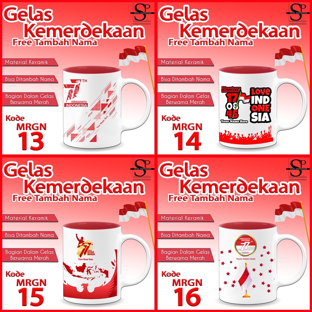 Gelas Kemerdekaan Mug Independece Day