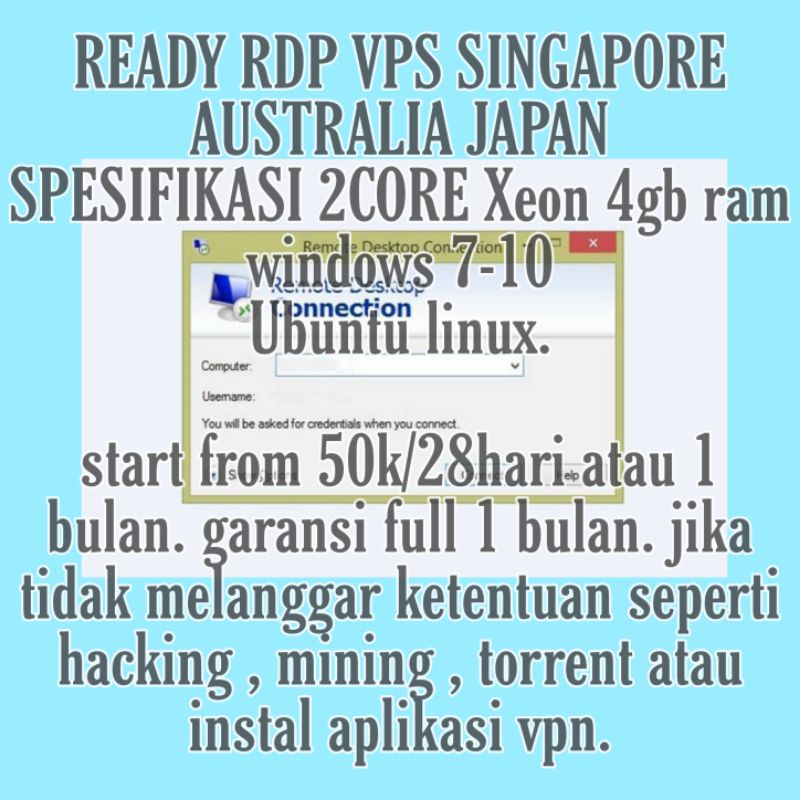 rdp vps 2core 4gb terjangkau