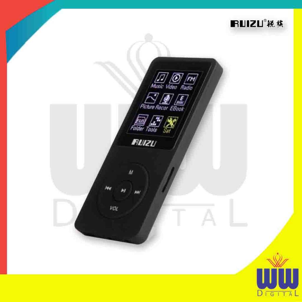 Ruizu X02 HiFi DAP MP3 Player 8GB FM Radio Recorder