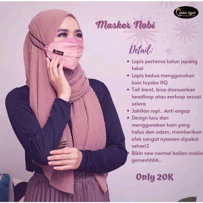 Masker nobi by emkahijab