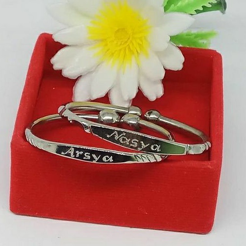 GELANG NAMA MONEL ASLI TANPA CAMPURAN  / GELANG KESEHATAN / GELANG MONEL MURAH / GELANG BAYI