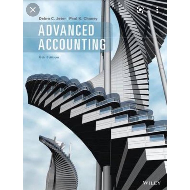 

Advance d Accounting 6th edition by Debra C Zetter