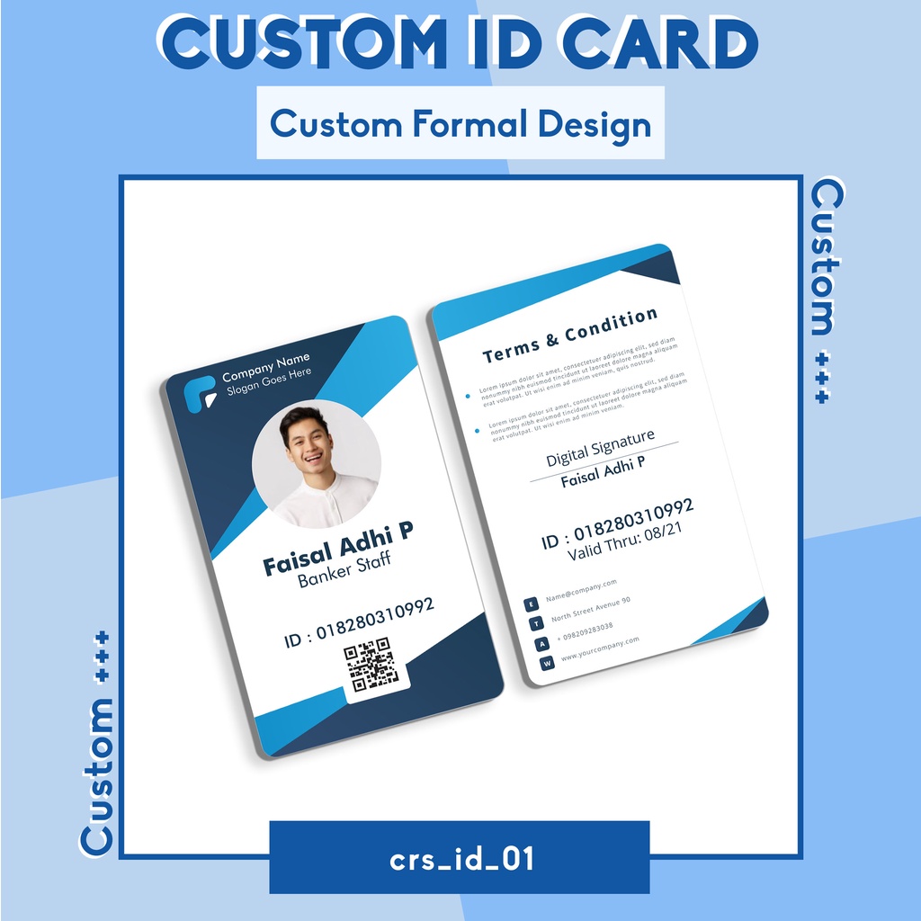 

Print Kartu ID Card Bahan PVC Cetak 2 Sisi