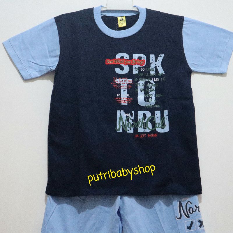 Setelan Anak Laki/Baju Anak Laki JUMBO/Lengkong Jaya /12- 14 Tahun