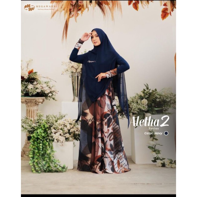 MEGAWARNI/Aletha 2 set by Megawarni/gamis premium/gamis elegant/gamis only