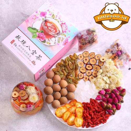 

CHINESE TEA HERBAL / MEI GUI BA BAO CHA / ROSE EIGHT TREASURE TEA