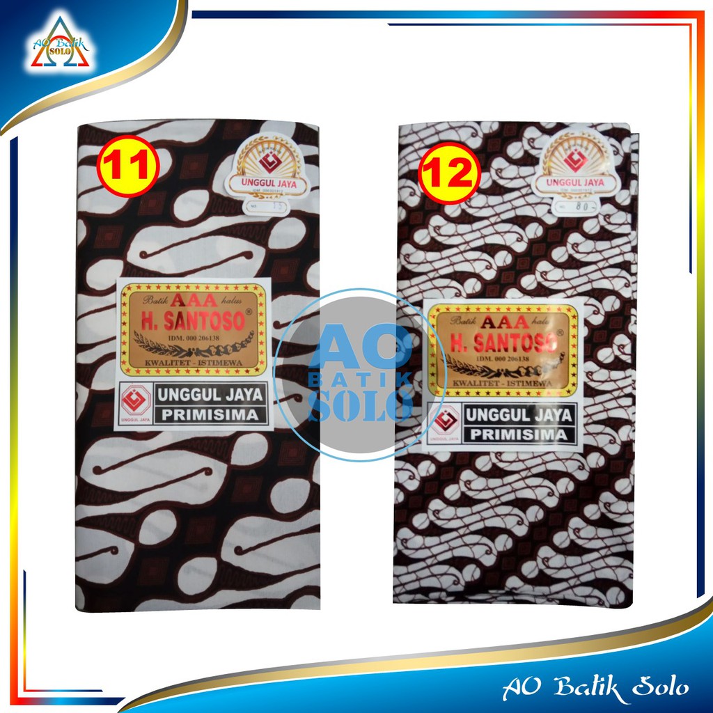 Kain Batik Kain Jarik, Jarik Batik H Santoso Motif Dasar Putih, Batik Putih, Kain Panjang-5
