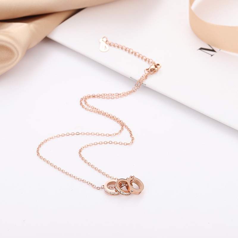 [New] Kalung fashion aksesoris titanium korea hadiah wanita cewek 316L anti karat KK155