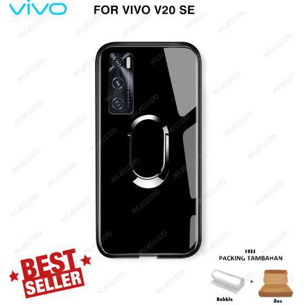 Glass Case Ring Magnetic Vivo V20 Se Backdoor Tempered Miror Luxury Mhs-1558