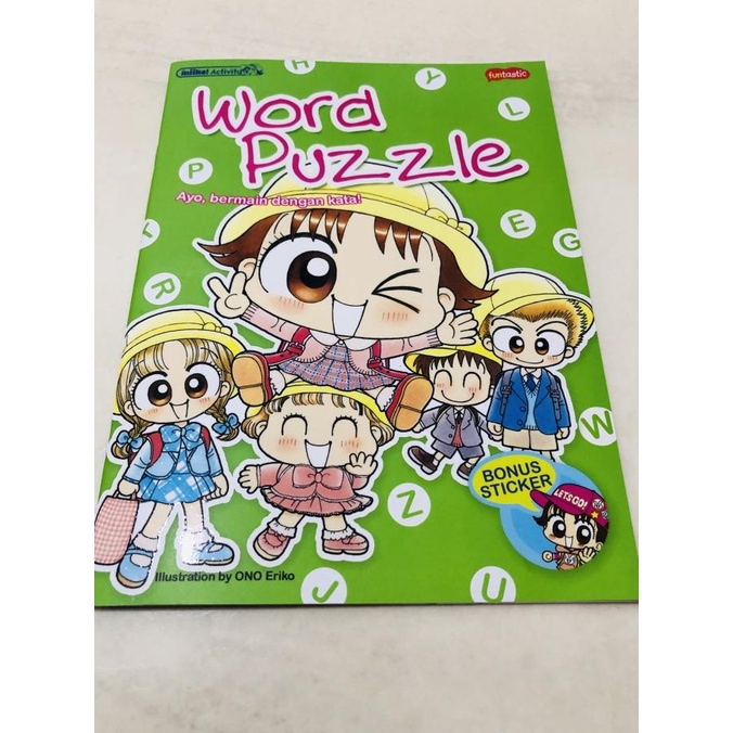 Buku aktivitas anak miiko seri word puzzle