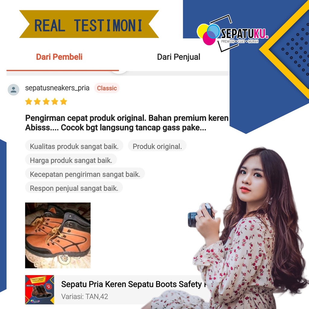 Sepatu Pria Keren Sepatu Pria Murah Sepatu Boots Safety Boot Pria Murah Spatu Pria Casual Sepatu Boots Boot But Pria Sport Original Sepatu Cowboy Sepatu Cowok Keren - Dragon-8