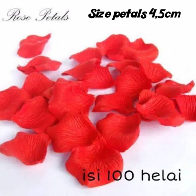 flower petals rose petals kelopak bunga mawar isi 100 dekorasi pesta