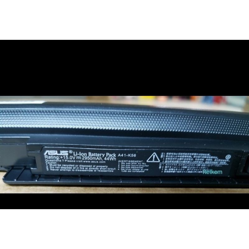 ORIGINAL Baterai Laptop Asus A31-K56, A32-K56, A41-K56, A42-K56 Grade