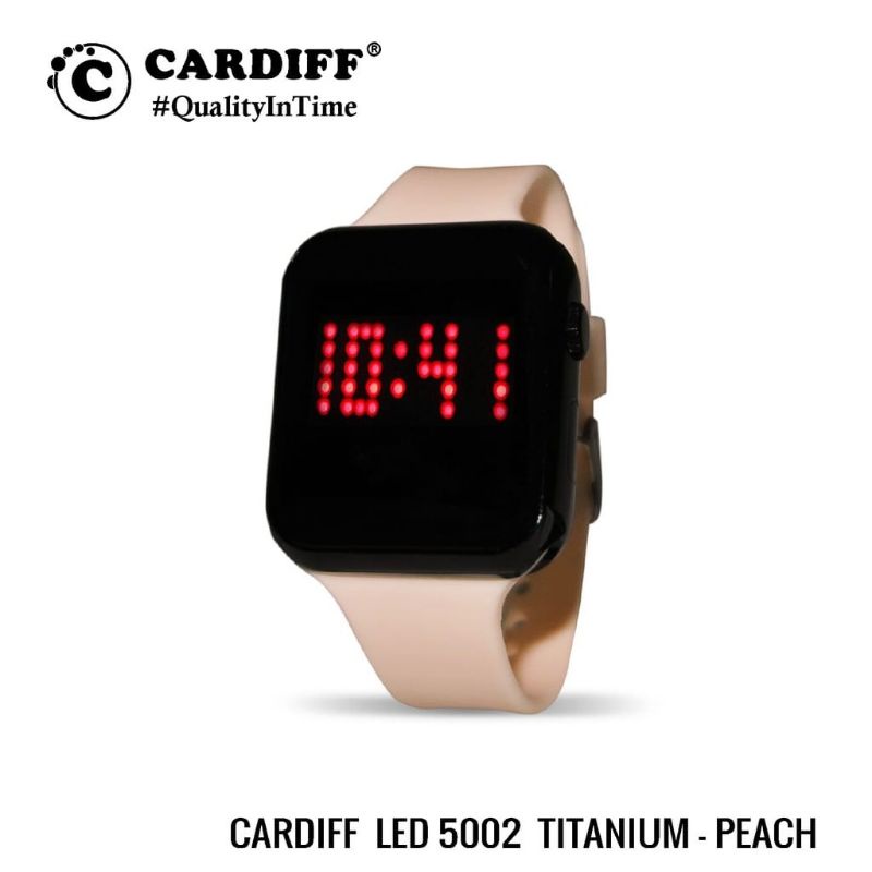 JAM TANGAN LED COD Jam Tangan Cardiff LED 5002 Black Series Best Seller