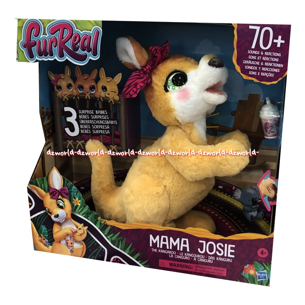 FurReal Mama Josie The Kangoroe 70Sounds Mainan Kanguru