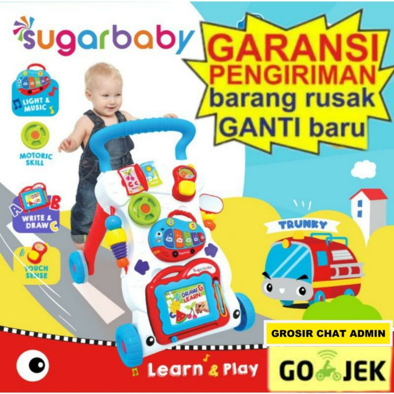 Sugar Baby Mini Car Push Walker (Baby Walker) Alat Bantu Bayi Berjalan Mainan Bayi Dorong Original Sugarbaby Sugarbaby Mini car push walker(Baby Walker)Sugar Baby Mini Car Push Walker (Baby Walker)Sugarbaby mini cars push walker, Baby alat bantu jalan bay