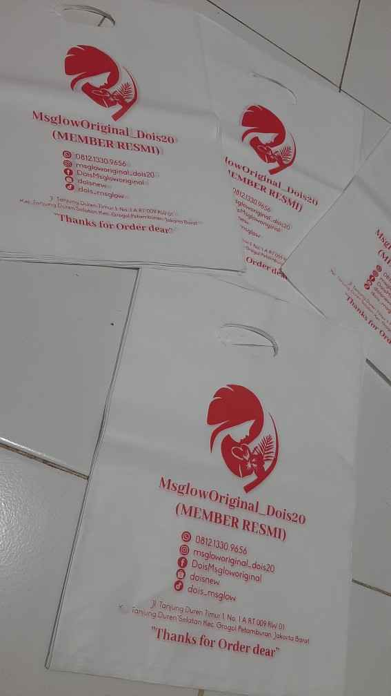 Plastik Packing Olshop Salon Satu Sisi Ukuran 25x35