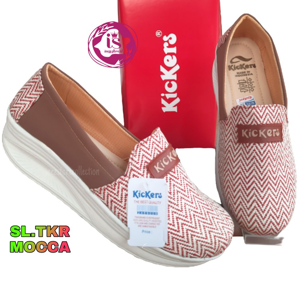 SEPATU WEDGES KASUAL TERBARU SL TKR MOCCA