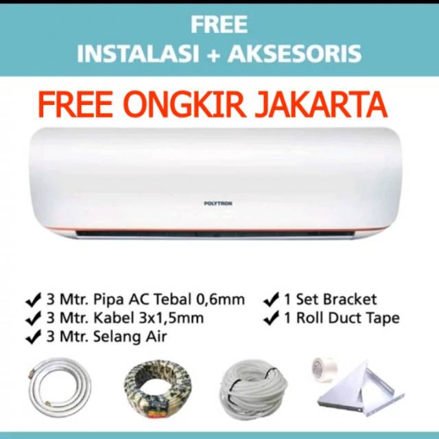 AC Polytron 1/2 PK PAC05VZ NEW Free Pasang