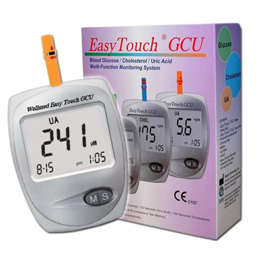 Easy Touch GCU - Alat Tes Darah untuk Gula Darah, Kolesterol, Asam Urat