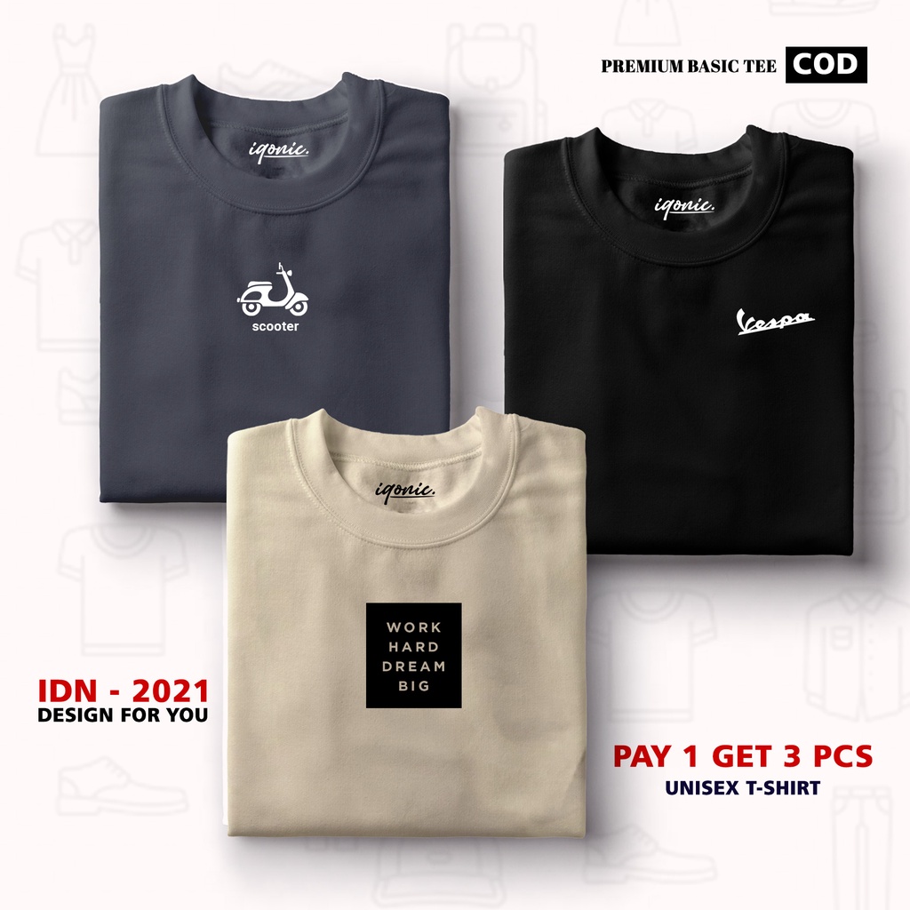 BUY 1 OR 3 PCS ( PROMO COD ) BROTHER STORE / Kaos Distro100% Catoon Combed 24s Tebal / Scooter