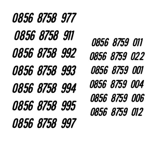 Kartu perdana cantik rapi indosat 11 digit