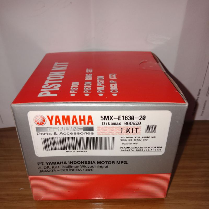PISTON SEHER KIT SET 5MX MIO SPORTY SMILE SOUL LAMA FINO KARBU NOUVO ORIGINAL ORI ASLI YAMAHA YGP-50/0.50