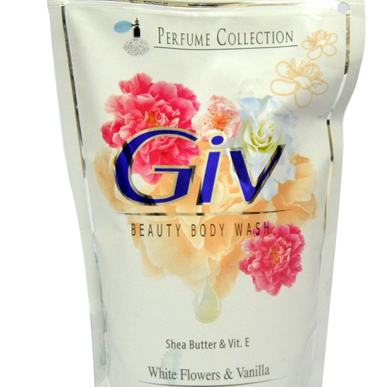 Sabun Mandi Giv Cair White Flower Vanila | Passion Flower 60 ML / Kartonan