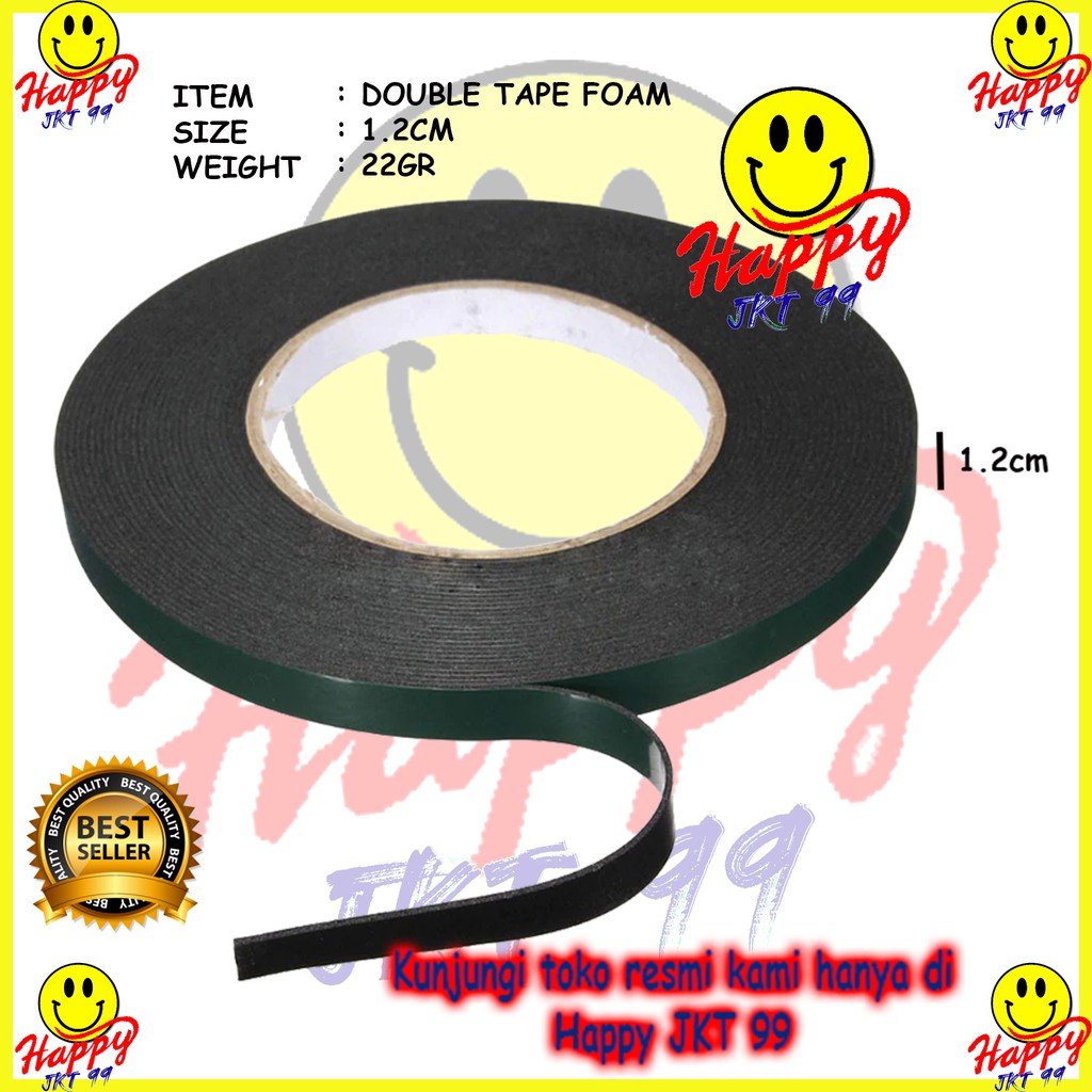 [ HAPPY JKT 99 ] DOUBLE TAPE BUSA FOAM 1.2CM X 5M