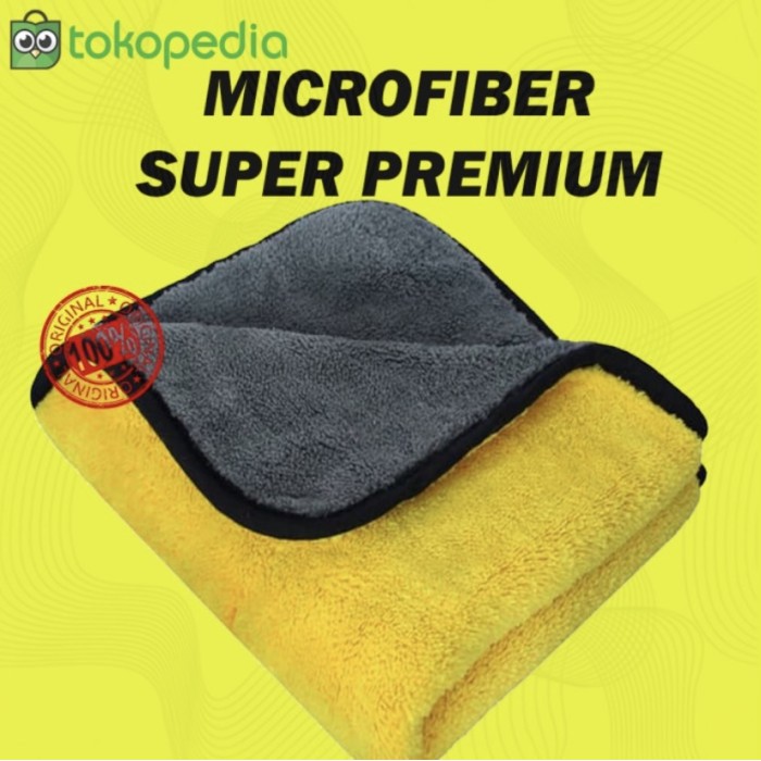 Kain Lap Microfiber Super Premium Original 400GSM Mobil Motor Mewah