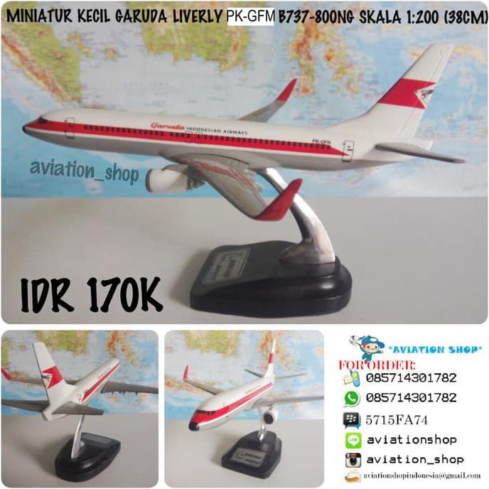 Mudah Miniatur Pesawat Diecast Garuda Indonesia Pk-Gfm Boeing 737-800Ng 19Cm Trendi