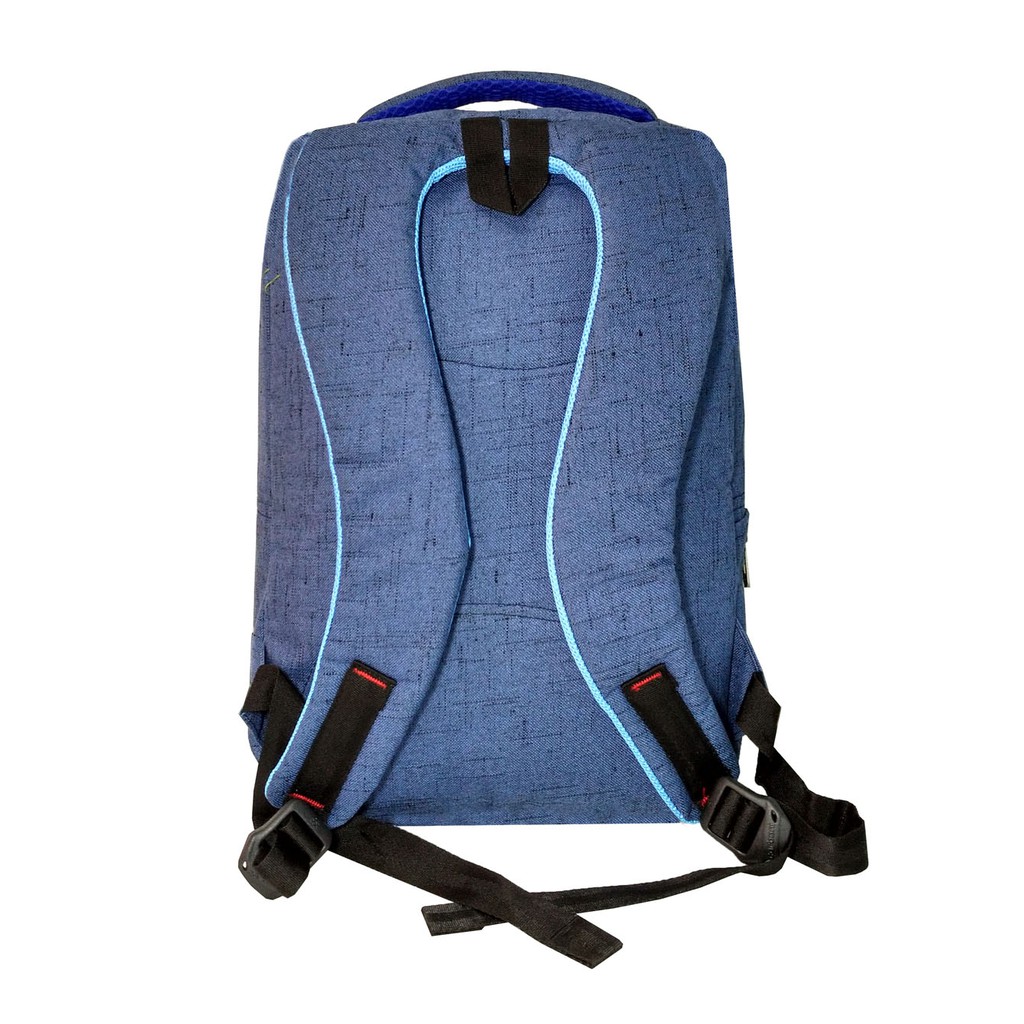 Carboni Tas Ransel Laptop 17 Inchi RA00015 Polyester Serat Sintetis Original - Blue + Raincover